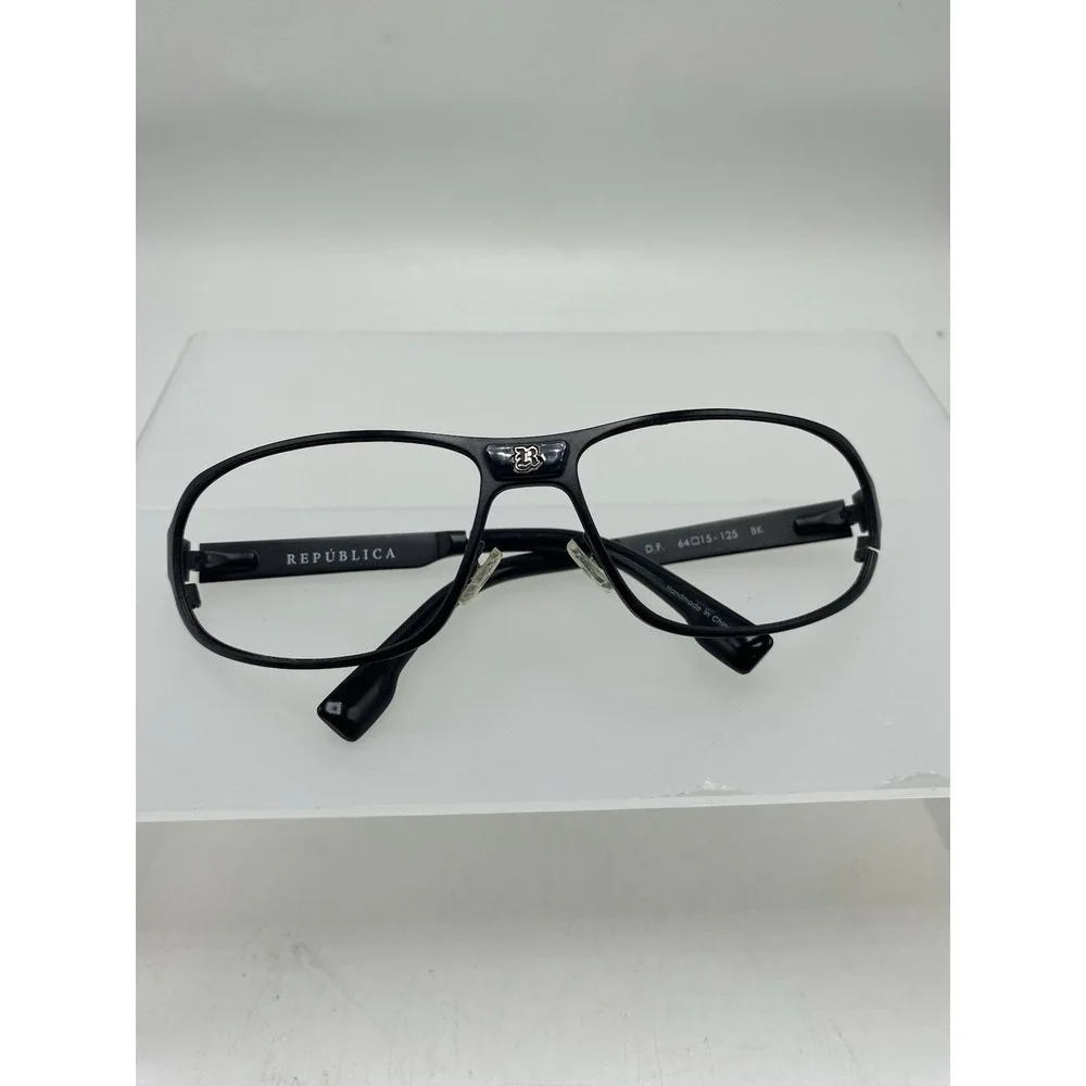 Republica Sunglasses Eyeglasses FRAME ONLY D.F. 64-15-125 Black 128
